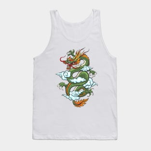 Chinese Dragon Colorful illustration Tank Top